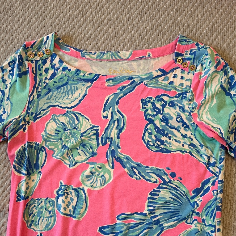 Lily Pulitzer Sophie Shift Dress 3/4 sleeve - Small - Picture 7 of 14